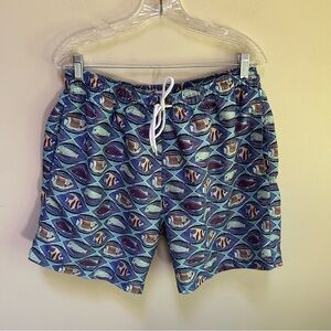 Trunks Surf & Swim Co~ Men’s SANO 6.5” Fish Print Swim Trunks Shorts in size XL